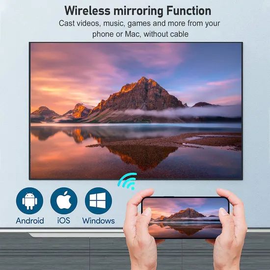 Cre C26 4K Projector Home Theater LED Portable HD Projector Mini Projector - Image 2