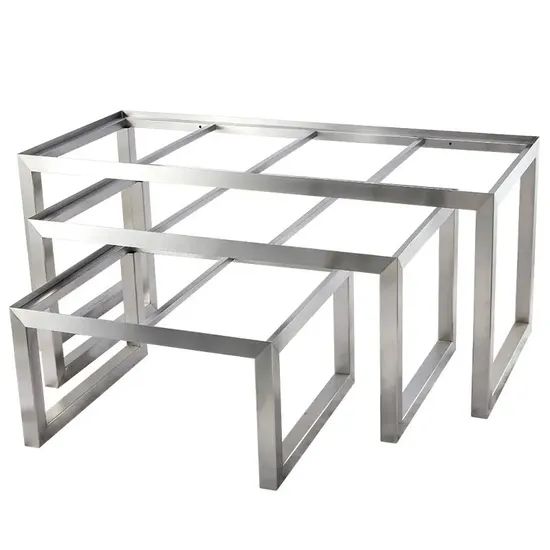 Customised High-End Precision Sheet Metal Processing Stainless Steel Table Leg Frame / Laser Cutting and Welding Metal Forming - Image 4