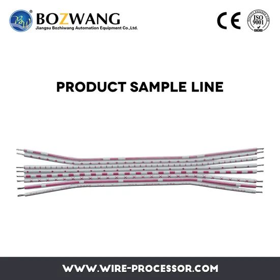 Computerized Flat Wire Diving, Cutting & Stripping Machine Trademark BOZWANG HS Code 8479899090 Warranty 12 Months Demoulding - Image 2