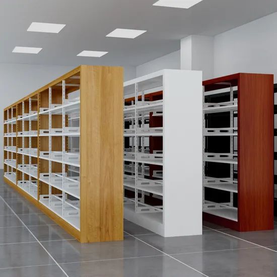 Double Faced Book Rack Steel Bookcases Modern Metal Storage Cabinet Bookshelf Custom Home Office Library Book Shelf - Image 6
