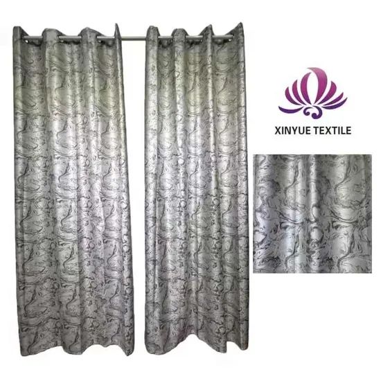 Blackout Jacquard Curtains - Room Darkening & Privacy Protection - Image 1