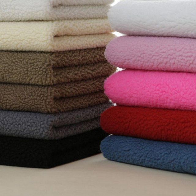 100% Polyester Solid Sherpa Fleece Fabrics for Garment,Shoe,Home Textile,Glove,Upholsterer - Image 6