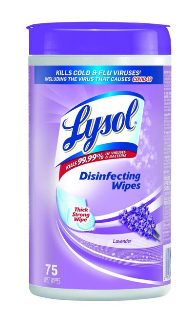 Lysol Citrus Disinfecting Dual Action Wipes - 75ct: Multi-Surface Cleaner & Disinfectant in Plastic Canister - Image 2