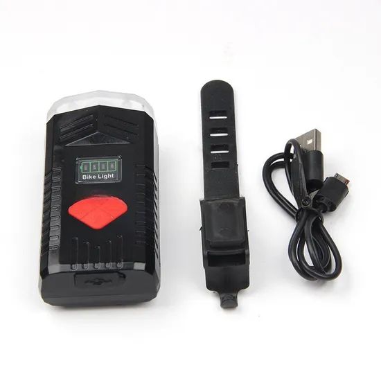TJCD06 Front Bicycle Light Red Silver CE ISO9001 15D Origin China Type Flashlights Color Red, Silver Trademark hongchi HS Code 9503001000 - Image 2