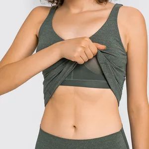 Xsunwing Wholesale Market Sport Suit Apparel Fashion Clothes Womens Workout Crop Tank Tops Sports Gym Wear - Image 2