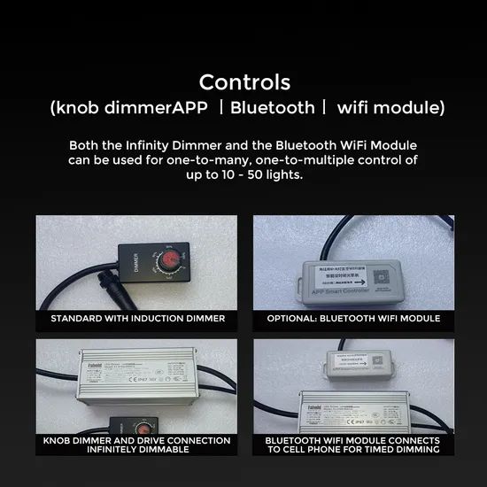 Smart 100 Watt Bluetooth Lamp for Freshwater Aquariums Sample Accept IP Rating IP65 Model Hms60-40W Warranty 5 Years HS Code - Image 6