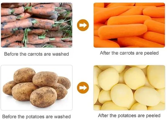 Commercial Vegetable Washer Machine Potato Washing and Peeling Machine - Image 3