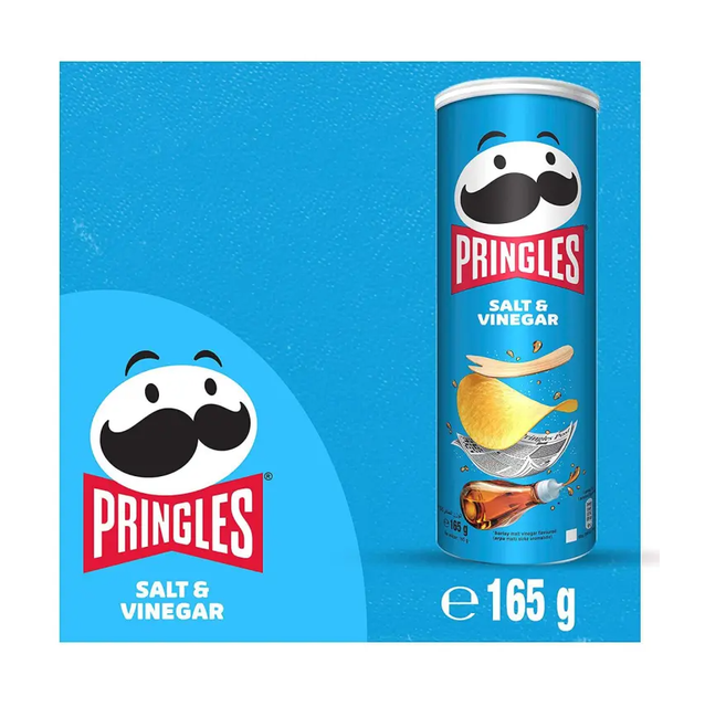 Wholesale Price Supplier Pringles Chips, Salt & Vinegar, 165gm - Image 2