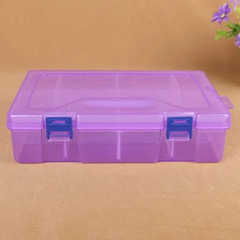 16 Grid Plastic Adjustable Jewelry Organizer Box Storage Container Case - Image 4
