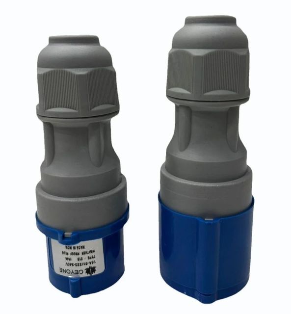 3 Pin IP44 Ceyone Industrial Plug, 16A Brand Ceyone Material PVC IP Rating IP44 Pin Type 3 Pin Certification Ce Voltage Rating - Image 2