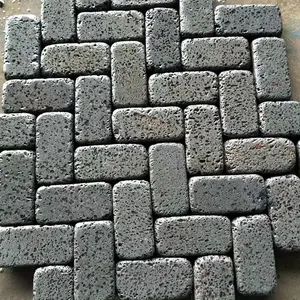 Honed/Rough Honed Dark Grey/Black Basalt/Andesite /Volcanic Lava Stone for Paving Tiles/Flagstone/Balls/Split Paver/Chiseled Wall Cladding Tiles/Tumbled Cobbles - Image 6