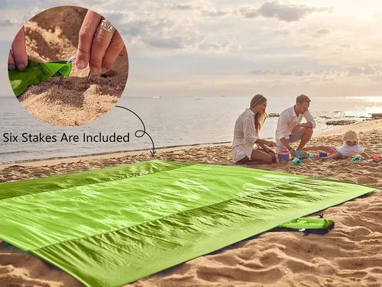 Lightweight Large Size Beach Mat Versatile Sand Proof Nylon Beach Blanket - Image 6
