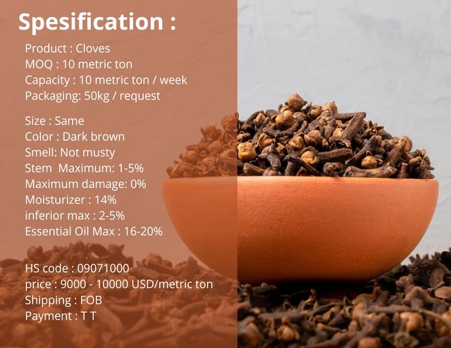 Black pepper, betel nut, cloves, mace, nutmeg, and coffe beans robusta  - Image 3