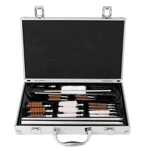Multi-Caliber Gun Cleaning Kit Cleaner Steel Brush with Aluminum Case - Image 1