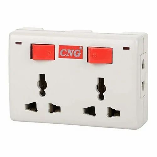 CNG Plug Sockets Pack Type Box Voltage 220 V Shape Rectangle Body Material PVC Power Source - Image 1