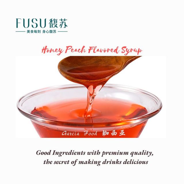 High Quality Sweet and Fragrant Aroma Honey Peach Flavored Syrup (1.12kg*12 pcs/ctn) Suitable for Mix Water or Bubble Tea - Image 5