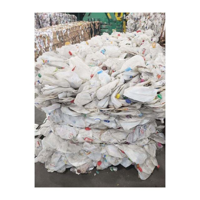 Premium HDPE milk bottle scrap available for bulk supply with clean material - Image 3