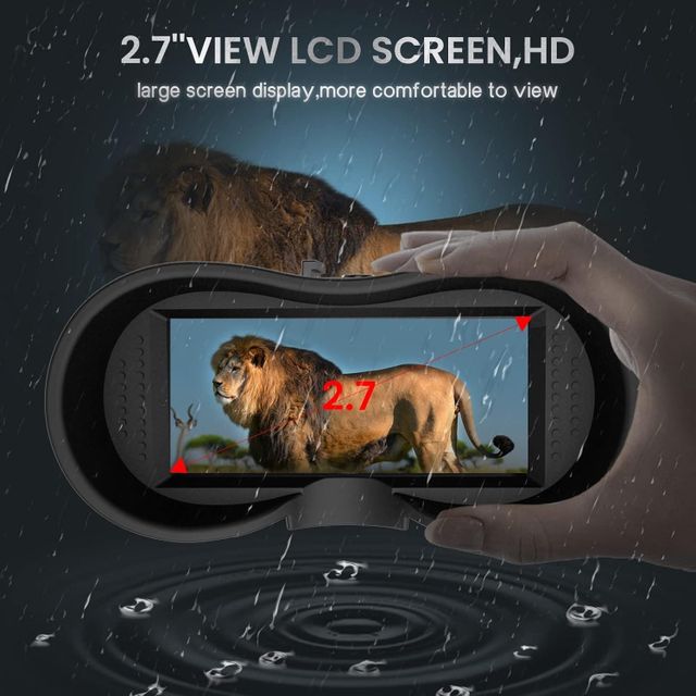 Night Vision Goggles 2nd Gen Head Mounted 1312FT Digital Zoom 8x Magnification 10x Photo Resolution 12mp Battery Type Built-in - Image 3