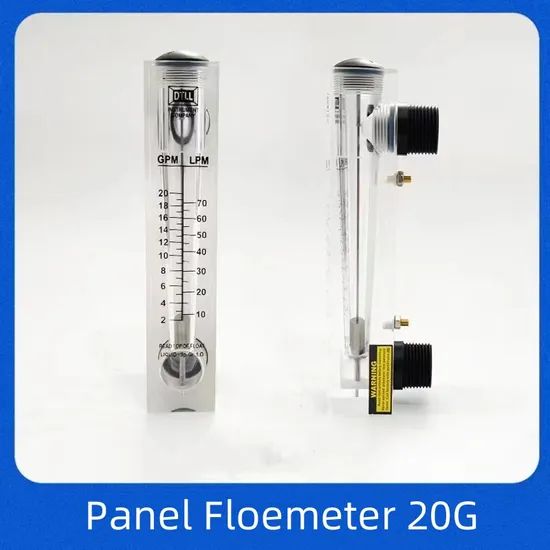 1 40g Gas Flowmeter with Adjustable Valve Air Rotormeter Panel Liquid Flow Meters - Image 2