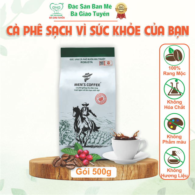 Bazan Đỏ Coffee Roasted Beans Men's Coffee 500g - Rich and Authentic Flavor - Image 2