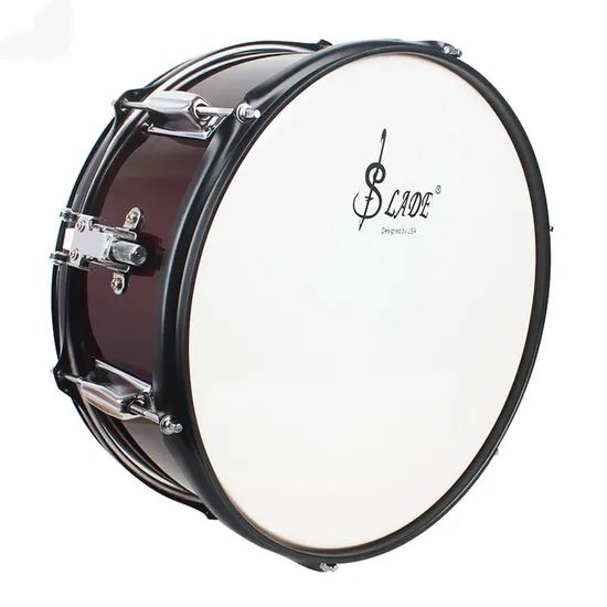 Compact 14-Inch Wine Red Snare Drum for Beginners and Pros Origin China Trademark OEM Type Snare Drum Model NO. FSD-04 HS Code - Image 2