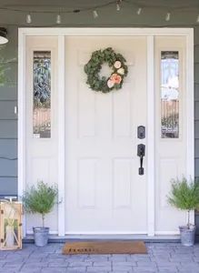 6-Panel White Primed Metal Doors Steel Door - Image 3