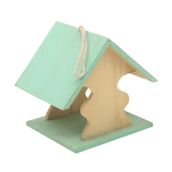 Small Wooden Bird Feeder House - Image 1