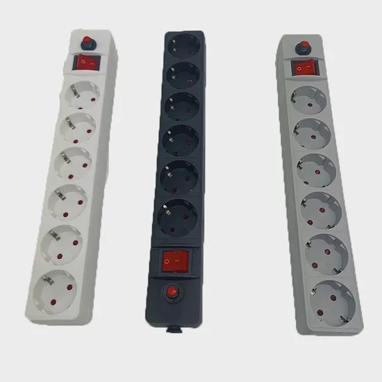 Standard 6 Way Extension Sockets Power Strip with Switch and Overload Protector - Image 1