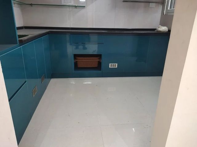 Modular Kitchen Cabinets Material HDHMR Pattern Design Plain Appearance Traditional Kitchen Design U-Shape Assembly Method - Image 3