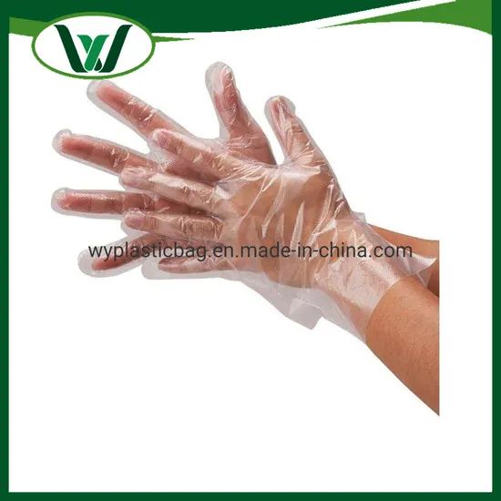 Good Quality HDPE OEM Kitchen Gloves Trademark WeYea HS Code 3923210000 Model NO. WY-GB006 Printing Customized Size - Image 2