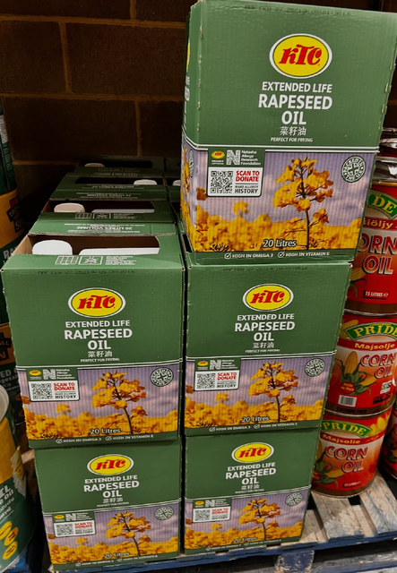 TOP RATED KTC Rapeseed Oil 3L , Tropical Sun Vegetable Oil Everyday Cooking Oil For Sale - Image 1