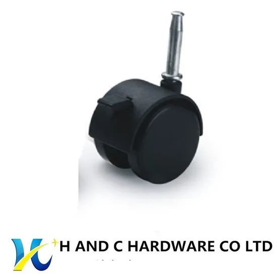 Wheel Caster Nylon Cupboard Caster Furniture Castor with Pin Trademark H&C Condition New HS Code 830242 Model NO. C-Pin Fitting with - Image 2