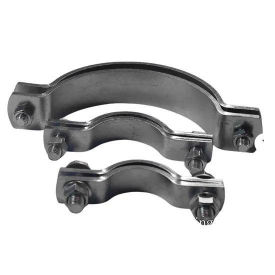 FM UL Approval Galvanized Two Piece Pipe Clamps Origin China Finish Polishing Color Zinc White Thread Unc Thread Trademark - Image 2