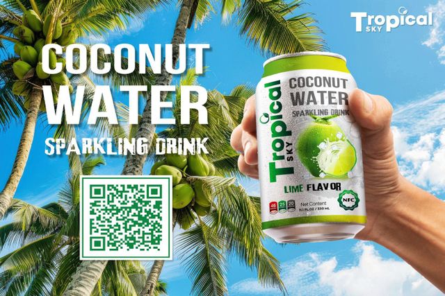 OEM supplier natural Coconut water mix Pink guava juice Tropical Sky Beverage Viet Nam - Image 6