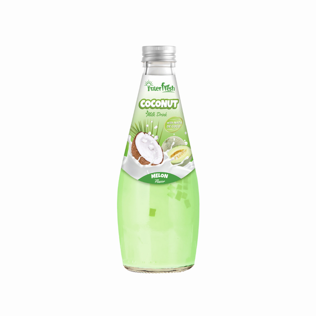 290ml Interfresh Coconut Milk with Nata de Coco Banana flavor   - Image 3