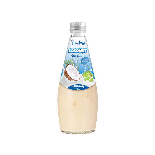290ml Interfresh Coconut Milk with Nata de Coco Banana flavor   - Image 4