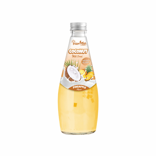 290ml Interfresh Coconut Milk with Nata de Coco Banana flavor   - Image 5