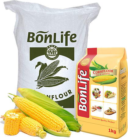 BONLIFE Corn flour Origin Ukraine Color Yellowish Ash Content 0.45% Fat Content 1.45% Moisture Content 11.4% Purity 100% Natural, Free From - Image 3