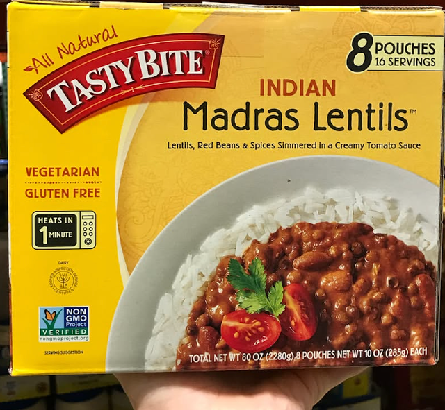 Tasty Bite Madras Lentils 285g Non-GMO & Gluten-Free Lentils, Red Beans & Spices in Tomato Sauce On Sale - Image 3