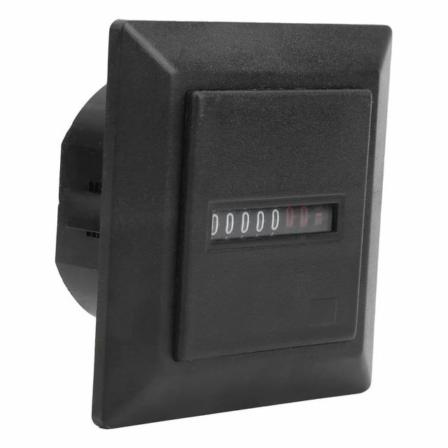 HM1 Hour Meters, For Industrial, 230VAC Model Hm-1 Color Black Shape Square Frequency 50HZ Voltage 230VAC Model Name/Number - Image 3