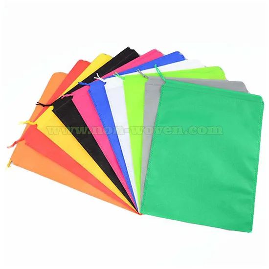 Advertising Promotional Non-Woven Sports Gym Backpack Drawstring Bag - Image 5