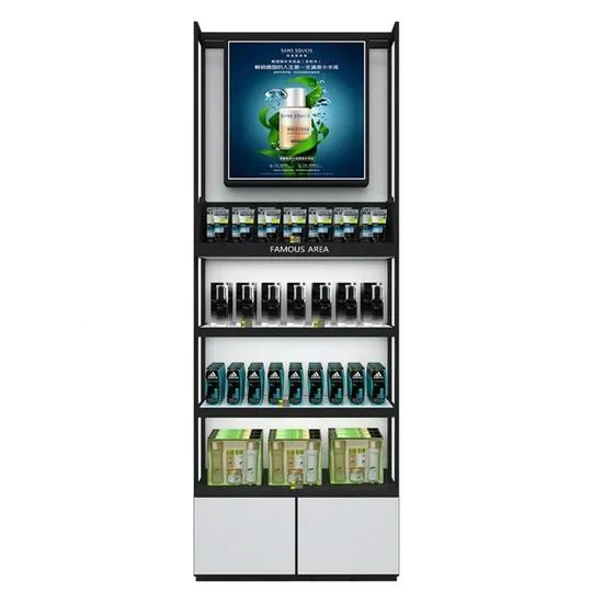Supermarket Cosmetic Display Racks Beauty Supply Store Shelf Origin China Model NO. 022 Condition New Trademark GZowin Usage Cosmetic - Image 3