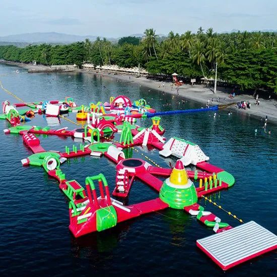 China Manufacturer New Design Inflatable Floating Water Park Obstacle Course - Image 1