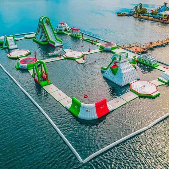 China Manufacturer New Design Inflatable Floating Water Park Obstacle Course - Image 6