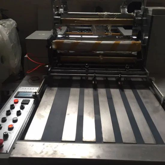 Semi Automatic Lamination Machinery Origin China Power 220V/50Hz Motor Power 1.5kw Packaging Cartons Overall Weigh 1.2t Glue Type White Glue - Image 2