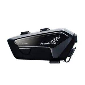 6 Riders Intercomunicador Bluetooth Helmet Headset FM Radio Waterproof Mesh Motorcycle Intercom - Image 3