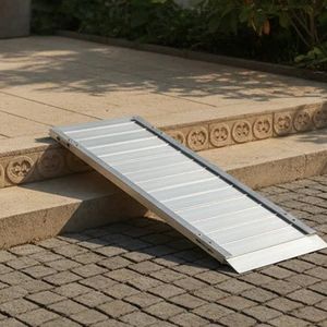 Aluminum Manual Foldable Wheelchair Ramp Car Van Minivan Life for Disable Users - Image 5