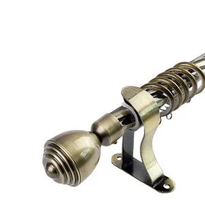 Double Rod Curtain Rods Color Ab Material Metal Type Curtain Rod Rod Diameter 28mm Rod Thickness 0.6mm Rings Diameter - Image 1