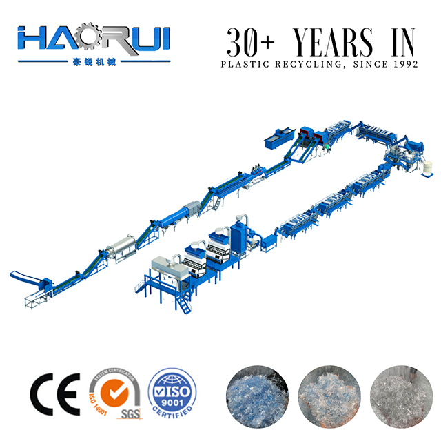 500-6000kg/h Fibre Grade PET Bottle Recycling Machine in Plastic Processing Plant - Image 5