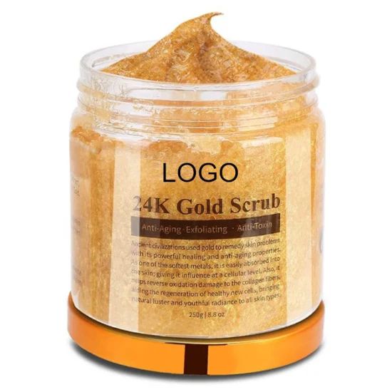 Custom 24K Gold Collagen Hydrating Face Scrub & Exfoliating Body Scrub - Image 1